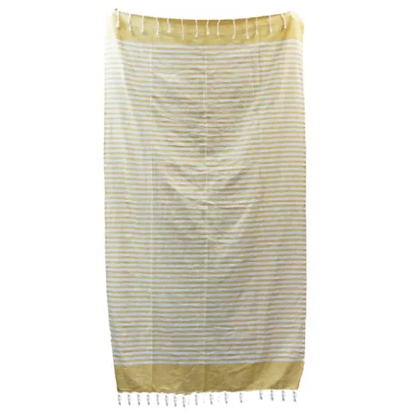 bG9jYWw6Ly9tZWRpYS9ITS80Qy82MFIzMEMxRzZNVzM0Q0hNL2M1NDE3YWFmLmpwZWc.webp Cotton Pario Throw - 100x180 cm - Sunny Yellow