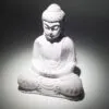 Meditation Buddha Lamp Lavender Crackle - Oval Stand