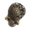 Vintage Brass Skull - Med