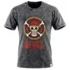 Nomad Sari Stonewashed Cotton T-Shirt - Rebel - Charcoal - XL