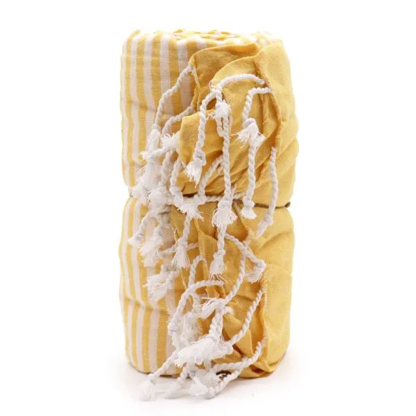 bG9jYWw6Ly9tZWRpYS9IUC80Qy82MFIzMEMxRzZNVzM0Q0hQLzgzMTFlNmZkLmpwZWc.webp Cotton Pario Towel - 100x180 cm - Sunny Yellow