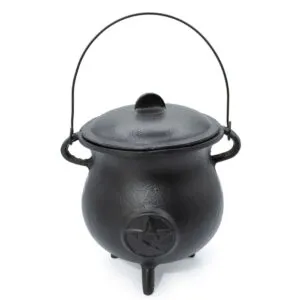 Extra Huge Cast Iron Cauldron with Pentagon 23x18cm (at least 4kg)