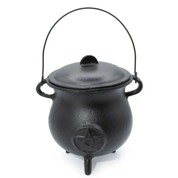 Extra Huge Cast Iron Cauldron with Pentagon 23x18cm (at least 4kg)
