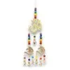 Indian Chimes - Brass Om with Chakra Beads - 7 Bells