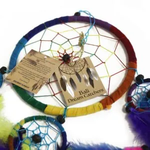 Bali Dreamcatchers - Small Heart - Black/White/Red