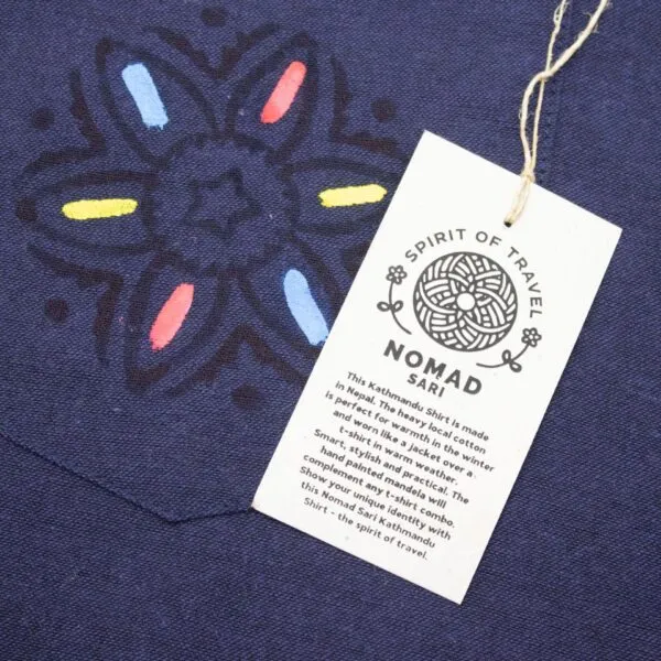 Nomad Sari Kathmandu Shirt - Indigo - Large