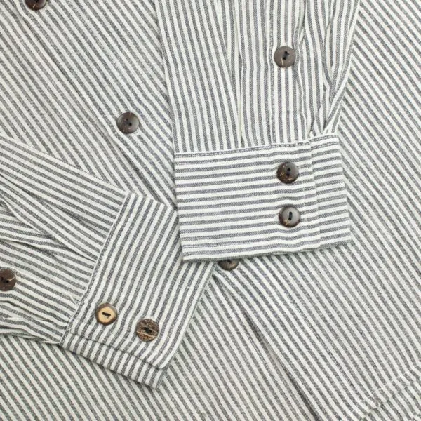 Nomad Sari Grandad Shirt - Grey Stone - XL