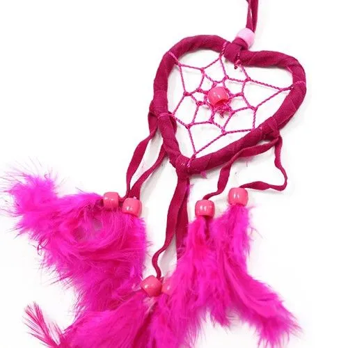 bG9jYWw6Ly9tZWRpYS9IUS9FQy82MFIzMEMxRzZHVDNFQ0hRL2FlNDUwMmI0LmpwZWc.webp Bali Dreamcatchers - Small Heart - Turq/Pink/Purp