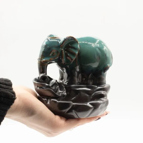 bG9jYWw6Ly9tZWRpYS9IUS9FQy82MFIzMEMxSjY4UzNFQ0hRLzE0MzJmMjAyLmpwZw.webp Backflow Incense Burner - Elephant at Pool