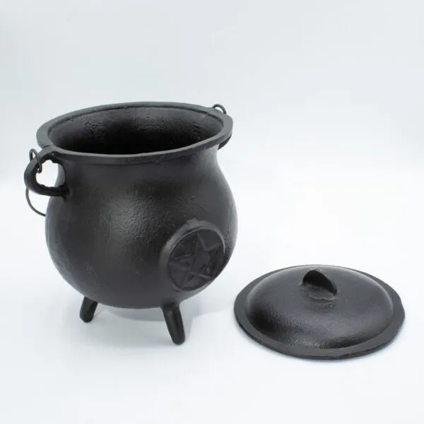 Extra Huge Cast Iron Cauldron with Pentagon 23x18cm (at least 4kg)