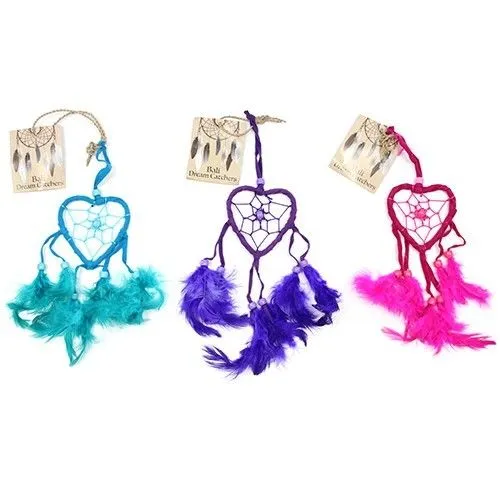 bG9jYWw6Ly9tZWRpYS9IUi9FQy82MFIzMEMxRzZHVDNFQ0hSLzM3OGY5Mjk5LmpwZWc.webp Bali Dreamcatchers - Small Heart - Turq/Pink/Purp