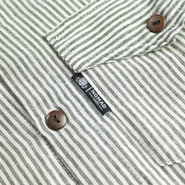 Nomad Sari Grandad Shirt - Grey Stone - XL