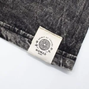 Nomad Sari Stonewashed Cotton T-Shirt - Rebel - Charcoal - XL