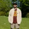 bG9jYWw6Ly9tZWRpYS9IUy8wRC82MFIzMEMxSjZDU0swREhTL2I3ZWExN2MyLmpwZw.webp Nomad Sari Grandad Shirt - Brown Beige - Medium