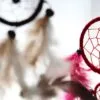 Bali Dreamcatchers - Small Round - Black/White/Red
