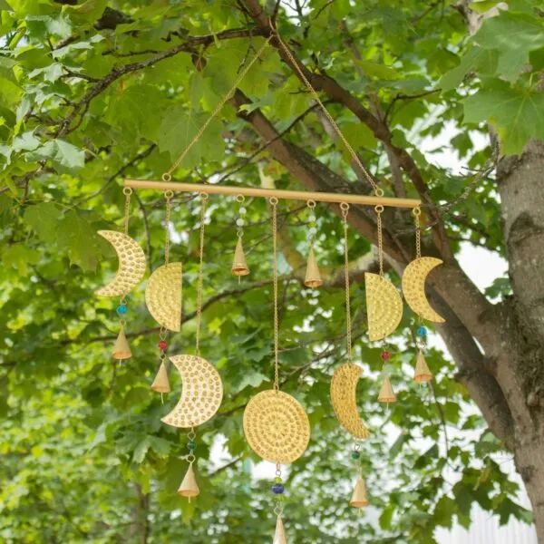 Indian Chimes - Brass Moon Phases Chimes