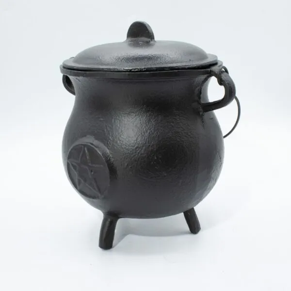 Extra Huge Cast Iron Cauldron with Pentagon 23x18cm (at least 4kg)