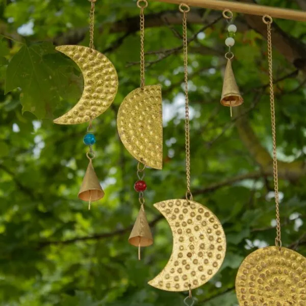Indian Chimes - Brass Moon Phases Chimes