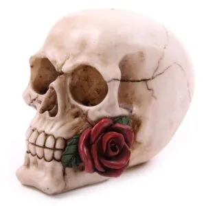 Halloween Gifts - Skull with Rose