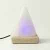 bG9jYWw6Ly9tZWRpYS9TSC84RC82MFIzMEMxSjZNVjM4RFNILzVlZjBjYWZlLmdpZg.webp Quality USB Pyramid WHITE Salt Lamp - 9 cm (multi)