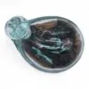 Molten Glass Duck Decanter on Wood with Stopper 19cm