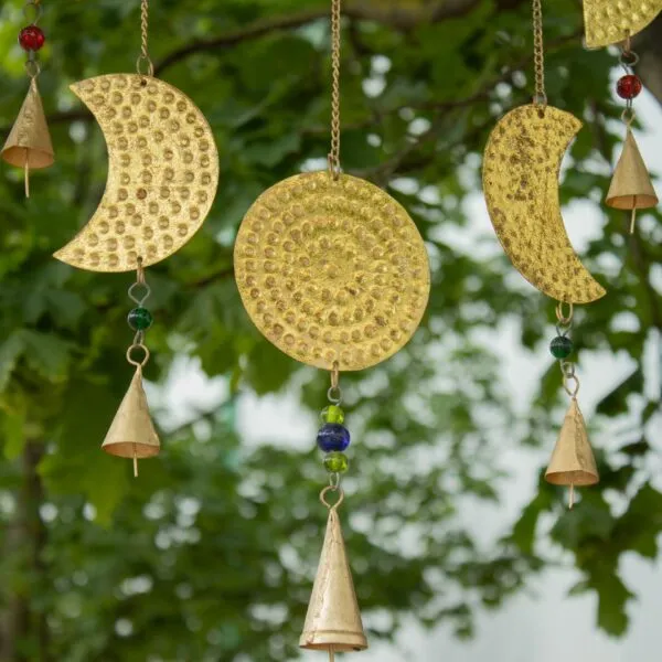 Indian Chimes - Brass Moon Phases Chimes