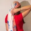 Nomad Sari Aqua Fish Scarf – Coral (180x50cm)