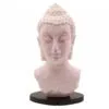 Buddha Bust Lamp Cherry Crackle - Oval stand