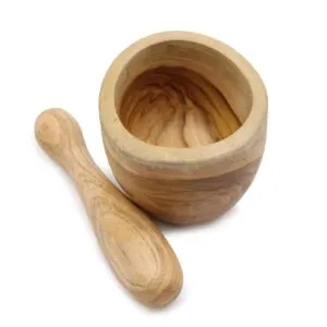 Ergo Teak Pestal and Morter Small