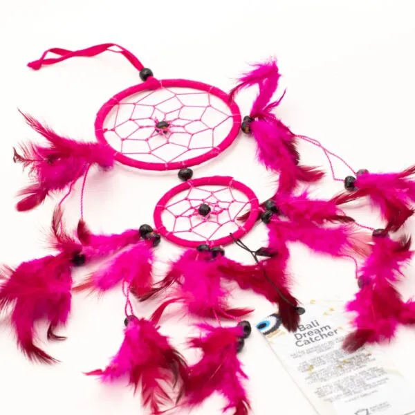 Bali Dreamcatchers - Medium Round - Turq/Pink/Purp