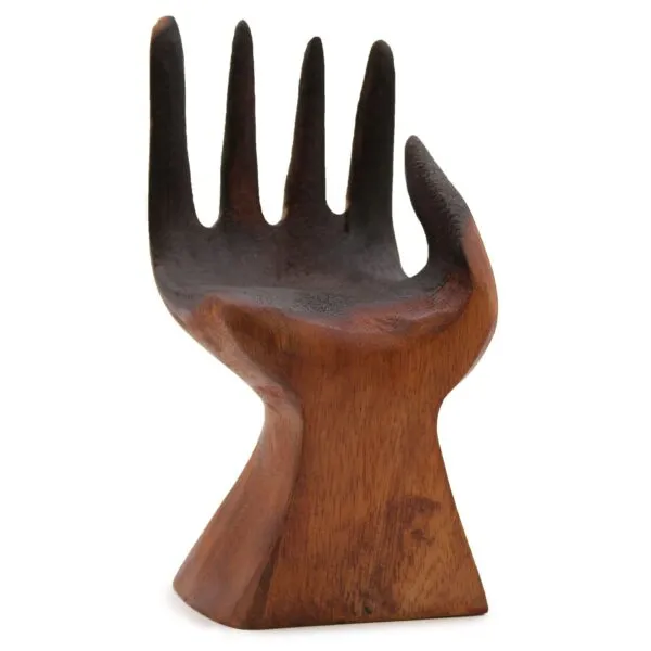 bG9jYWw6Ly9tZWRpYS9TUC9BRC82MFIzMEMxRzZSVEtBRFNQLzkyMWYxYjgxLmpwZWc.webp Carved Hand with Molten Glass Bowl