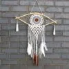 Evil Eye Macramé Dream Catcher Brown
