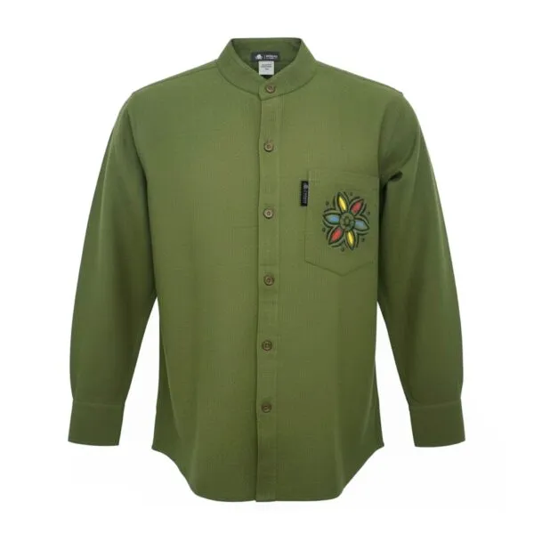 Nomad Sari Kathmandu Shirt - Forest Green - Medium