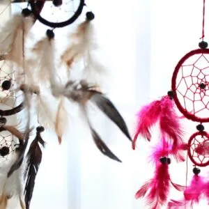 Bali Dreamcatchers - Small Round - Turq/Pink/Purp