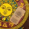 Nomad Sari Stonewashed Cotton T-Shirt - Sun and Zodiac - Brown - XL