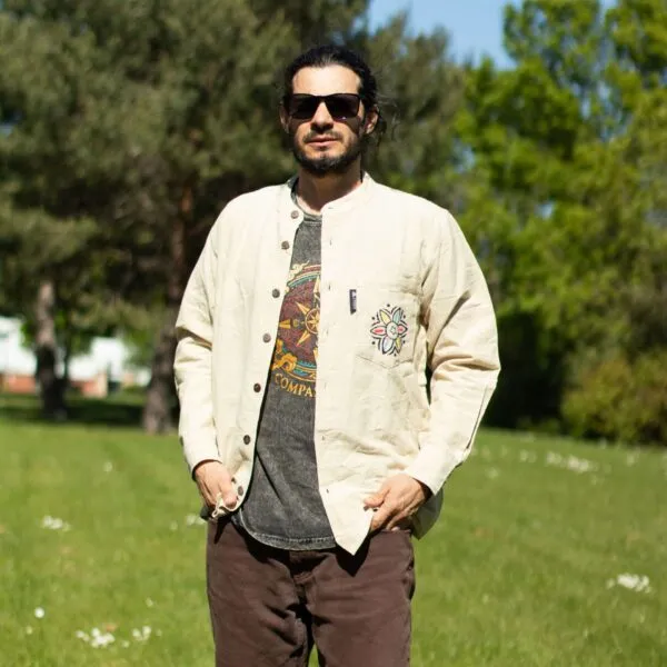 Nomad Sari Kathmandu Shirt - Stone - XL