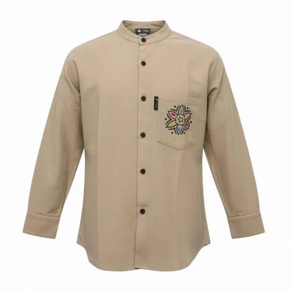 Nomad Sari Kathmandu Shirt - Stone - Medium