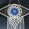 Compact Evil Eye Macramé Dream Catcher