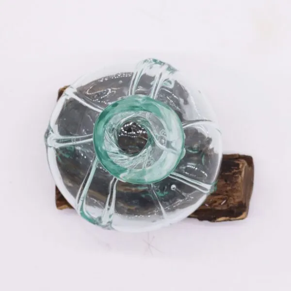 Molten Glass Fancy Mini Decanter on Wood 24cm