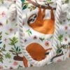 Sloths Design Beach Tote Bag with Rope Handle