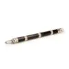 Handcrafted magic wand with an amethyst crystal point, mahogany handle and baroque pearl.
