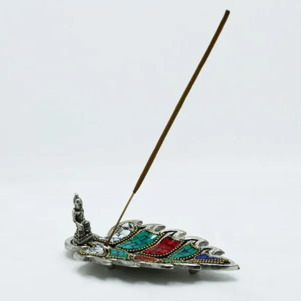 bG9jYWw6Ly9tZWRpYS85Ry80Qy82MFIzMEMxRzZXUzM0QzlHLzcwNzkyYmYwLmpwZWc.webp Buddha Leaf Tibetan Incense Holder