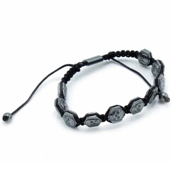 bG9jYWw6Ly9tZWRpYS85Ry9BRS82MFIzMEMxRzZSVktBRTlHL2RlZTFmY2ZiLmpwZWc.webp Magnetic Hematite Shamballa Bracelet - Hexagon Skulls