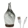 Aroma Diffuser - Glass Abstract Grey USB