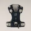 PAW - XS (2-4Kg) Dog Step-in Guardian Harness with Reflective Mesh - Rock Grey - Black Obsidian Charm