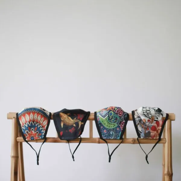 bG9jYWw6Ly9tZWRpYS85SC84RC82MFIzMEMxRzZNV0s4RDlILzliYmZhYWVkLmpwZWc.webp Reusable Fashion Face Mask - Colourful Calavera (Adult)