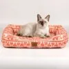 PAW Bed – Lucky Elephant – Red – 60 × 50 × 14cm