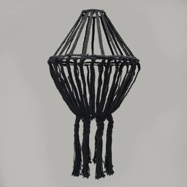 bG9jYWw6Ly9tZWRpYS85Si9DRC82MFIzMEMxRzZSU0tDRDlKL2EwZTUzY2MxLmpwZWc.webp Macrame Large Drop Chandelier - Black