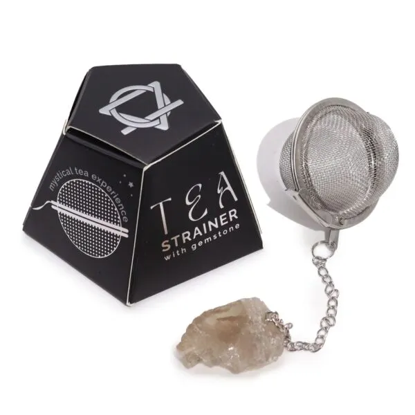 bG9jYWw6Ly9tZWRpYS85Si9HQy82MFIzMEMxRzZSVzNHQzlKLzNjOTEyMDExLmpwZWc.webp Raw Crystal Gemstone Tea Strainer - Smoky Quartz