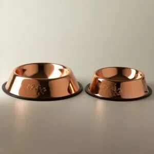 bG9jYWw6Ly9tZWRpYS85Sy80RS82MFIzMEMxSjZSVjM0RTlLLzY3YTEzMWQ5LmpwZw.webp PAW Food Bowls - Single Copper Style - 18cm - Stainless Steel (304)